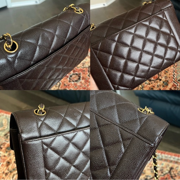 Chanel Vintage Diana Medium Caviar Brown Flap bag - Picture 8 of 11